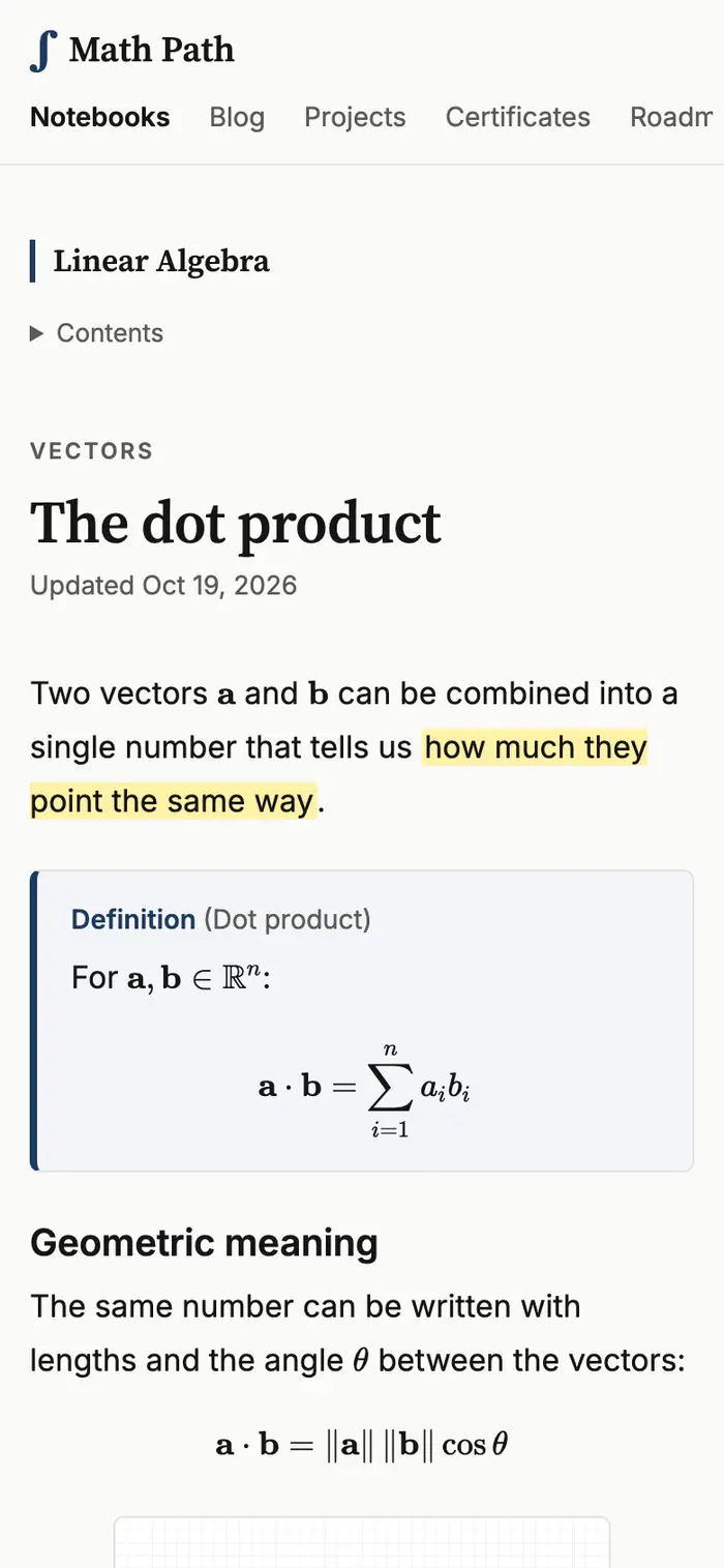 Math Path — Learning Mathematics in Public screenshot 7